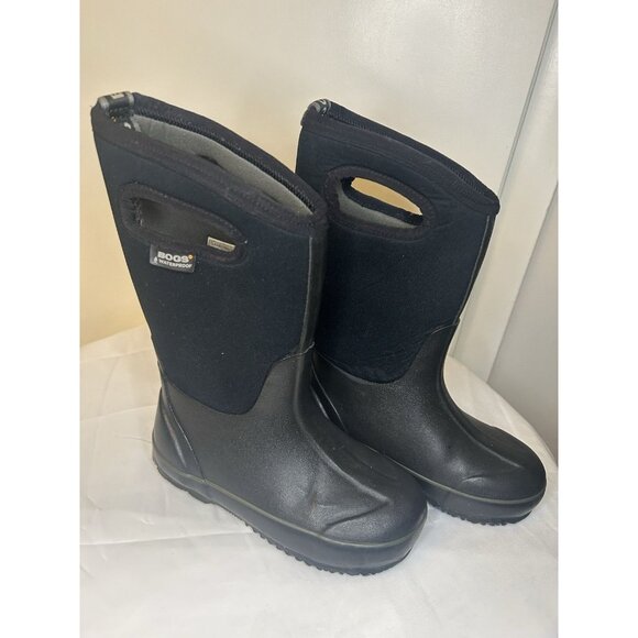 Bogs Other - Classic High Bogs Waterproof Rain And Snow Boots Youth Size 1 Black -30 Degrees